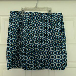 Urban Outfitters Blue, Brown and Green Mini Skirt